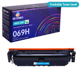 Compatible Canon 069H Cyan Toner Cartridge - High Yield - 5097C001 - Displays Toner Level