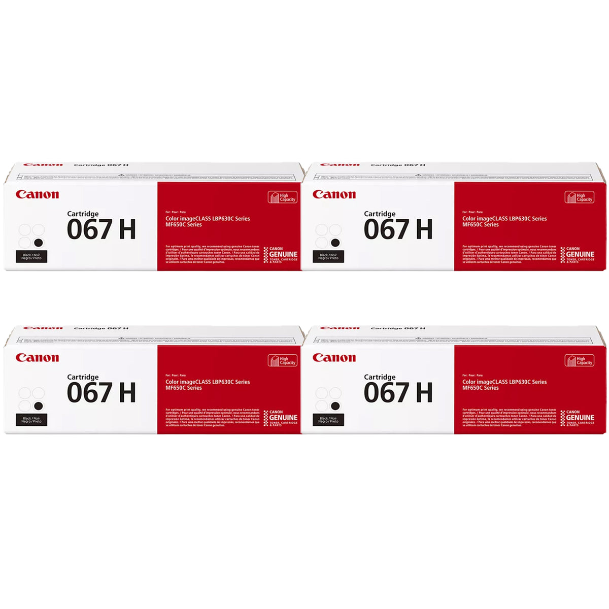 Original Canon 067 and 067H Black Toner Cartridges – Standard & High Yield