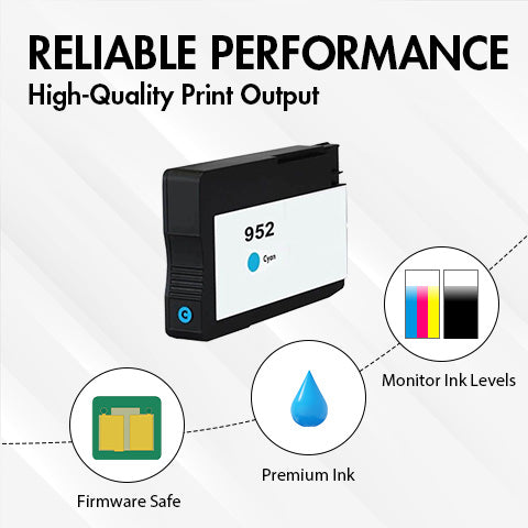 HP 952 Ink Cartridge Cyan Replacements