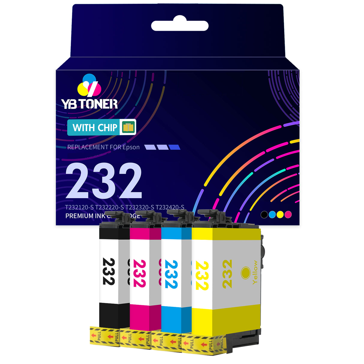 Compatible Epson 232 Ink Cartridge 4-Pack