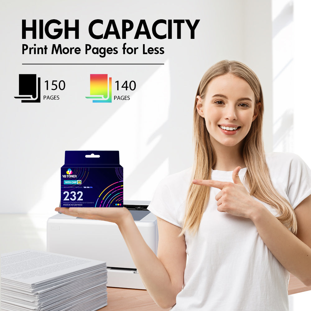 Compatible Epson 232 Ink Cartridge 4-Pack