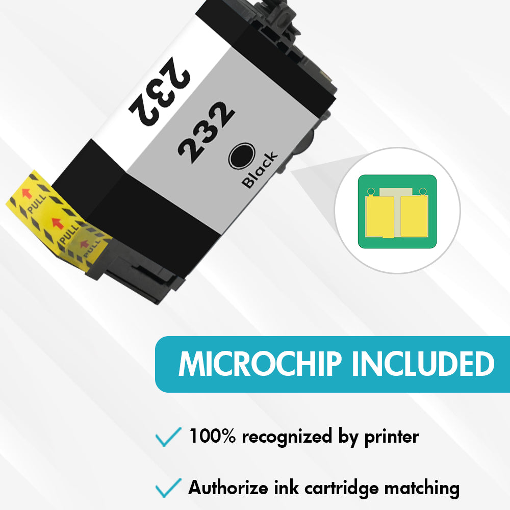Compatible Epson 232 Ink Cartridge 4-Pack