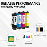 Compatible Epson 802XL Ink 4-Pack - High Yield: 1 Black, 1 Cyan, 1 Magenta, 1 Yellow