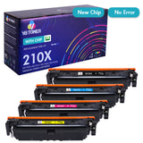 Compatible HP 210X Toner Set (Smart Chip) | W2100X W2101X W2102X W2103X | Displays Toner Levels