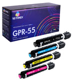Compatible Canon GPR-55 Toner Cartridges 4-Pack for Canon C5550 C5535 C5540