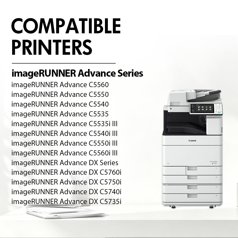 Compatible Canon GPR-55 Toner Cartridges 4-Pack for Canon C5550 C5535 C5540