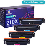 Compatible HP 210X Toner Set (Smart Chip) | W2100X W2101X W2102X W2103X | Displays Toner Levels
