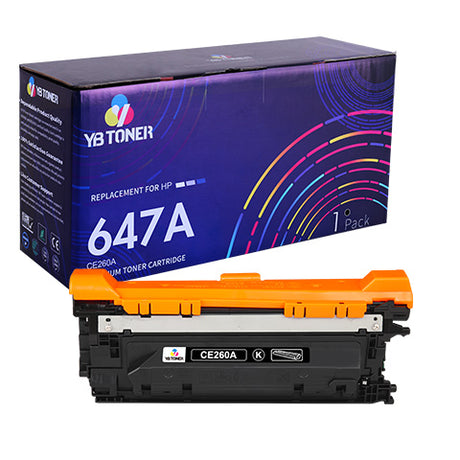 HP 647A black toner cartridge CE26A