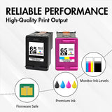 Replacement HP 65XL Ink Cartridge Combo Pack of 5 - With Chip - High Yield (3 Black & 2 Tri-Color) - Firmware Safe