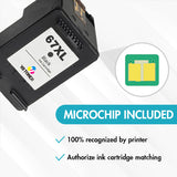 Replacement HP 67XL Ink Cartridge Combo Pack of 2 – With Chip – High Yield (1 Black & 1 Tri-Color) - Firmware Safe