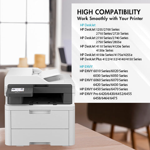 Replacement HP 67XL Ink Cartridge Combo Pack of 2 – With Chip – High Yield (1 Black & 1 Tri-Color) - Firmware Safe