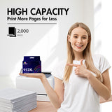HP 952XL black ink cartridge's reliable performance
