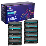 Replacement HP 148A Toner 10-Pack Set (Smart Chip) | Displays Toner Levels