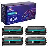 Replacement HP 148A Toner 4-Pack Set (Smart Chip) | Displays Toner Levels