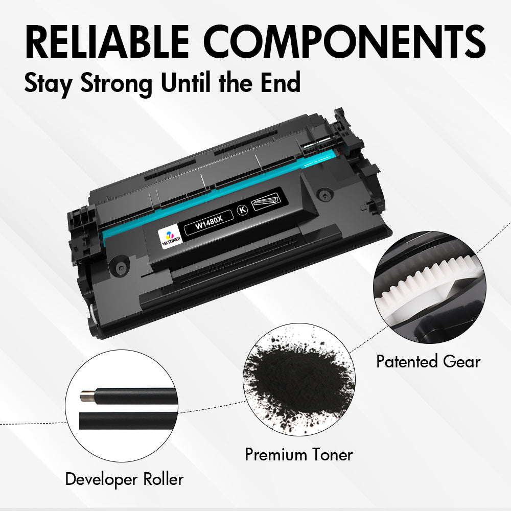 Compatible HP 148X Black Toner Cartridge (W1480X) - High Yield