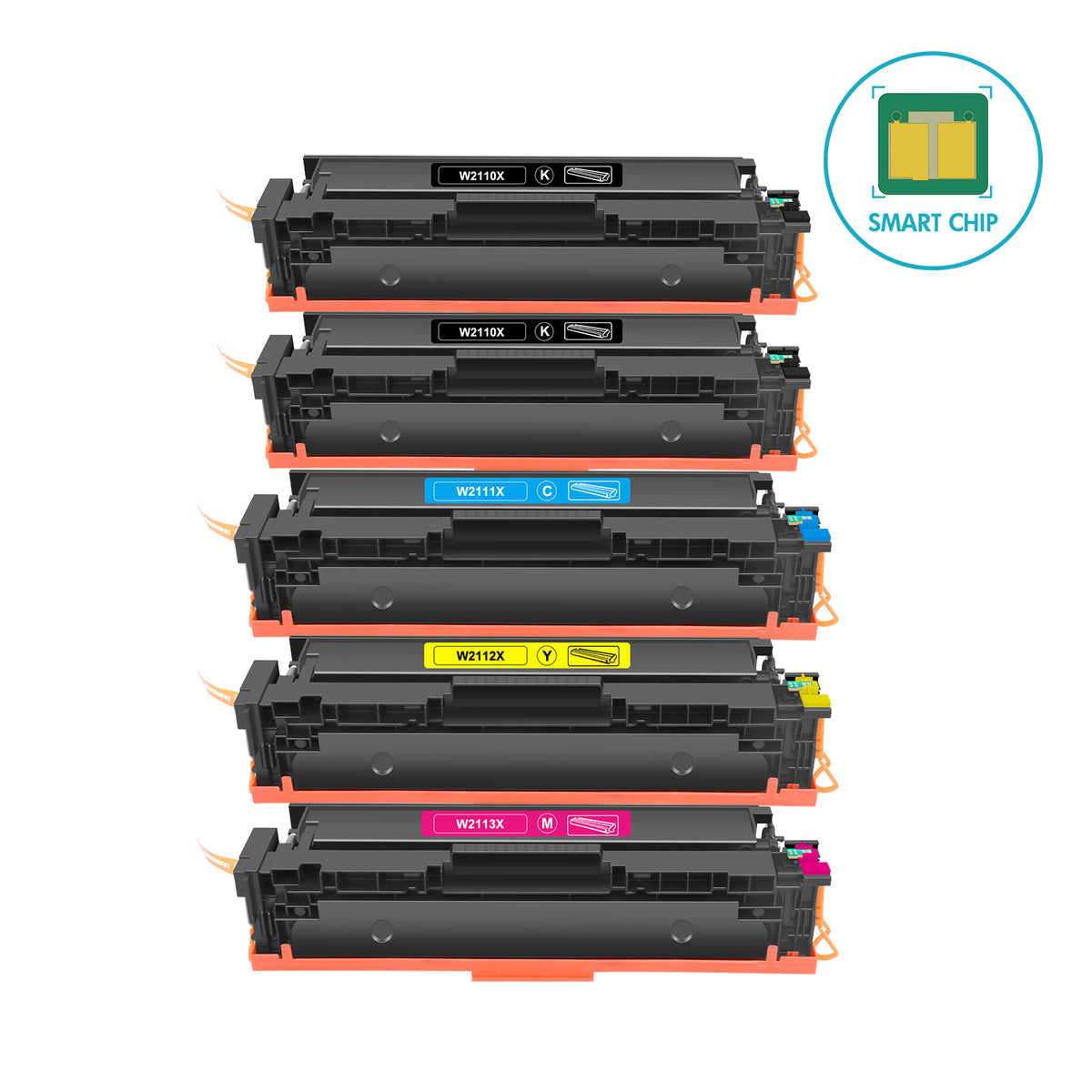 Firmware-Safe Compatible HP 206X Toner Cartridges Multiple-Pack | With Upgraded Chip, No Chip Error