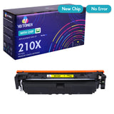 Firmware-Safe Compatible HP 210X Yellow Toner Cartridge W2102X | With Upgraded Chip, No Chip Error