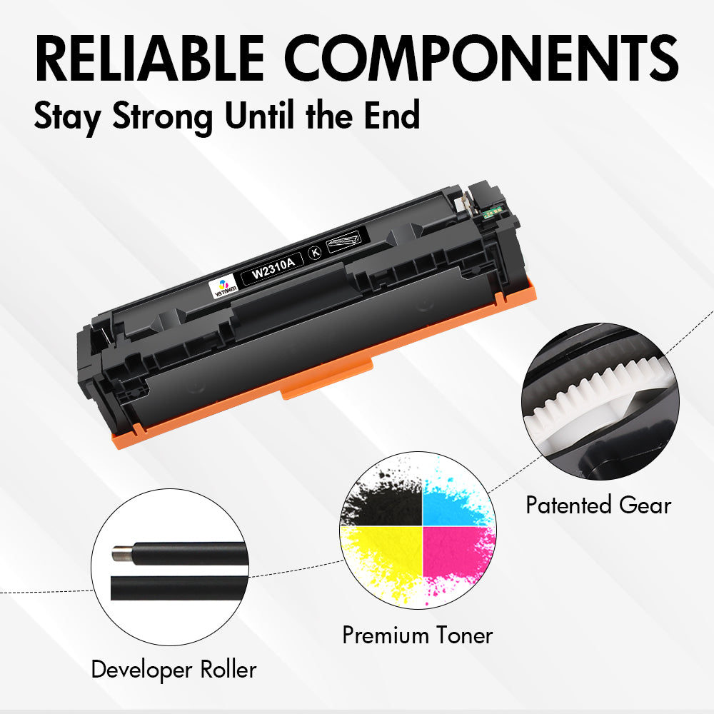 Replacement HP 215A Toner Cartridges 4-Pack | With Latest Chip