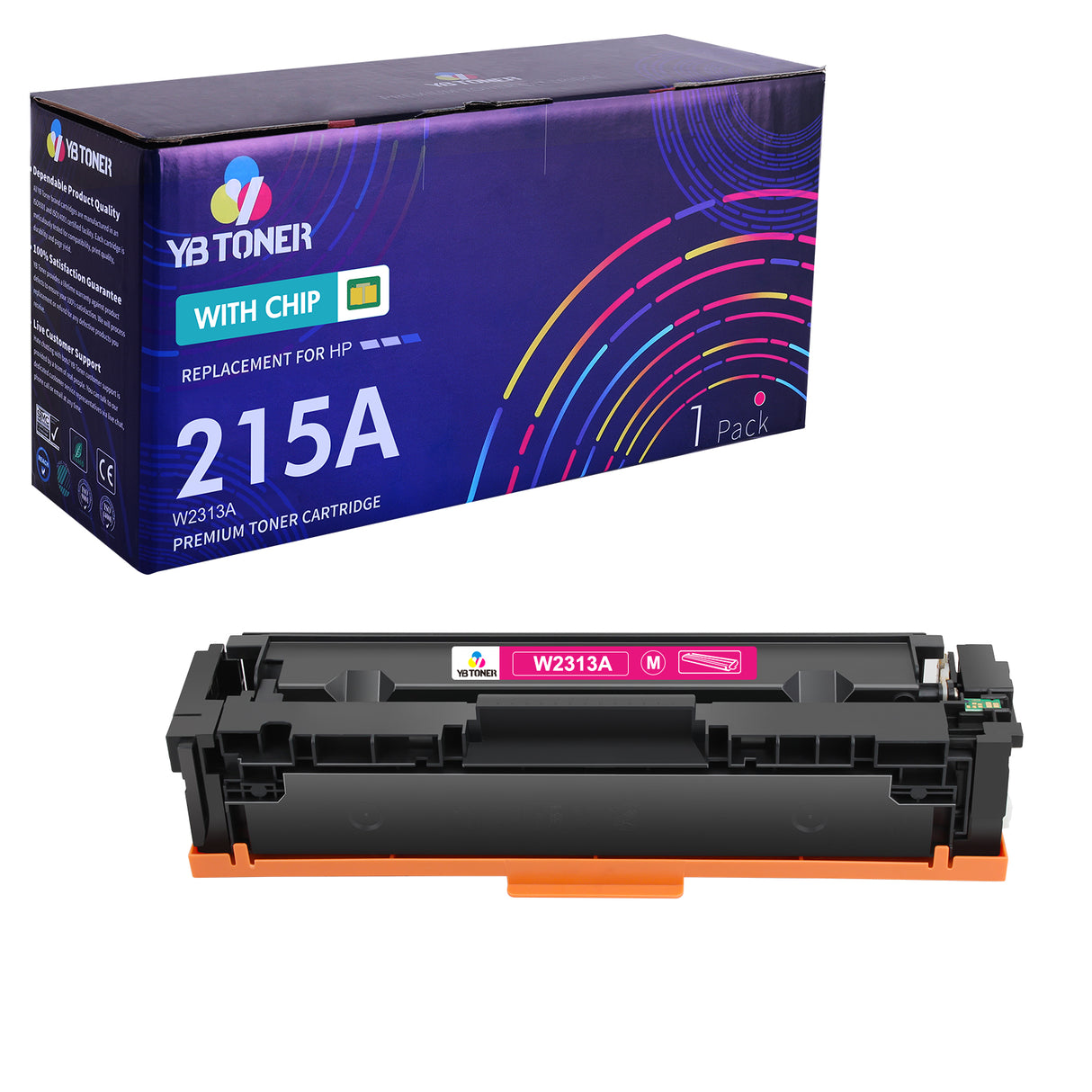 W2313A - Compatible HP 215A Magenta Toner Cartridge - With Chip
