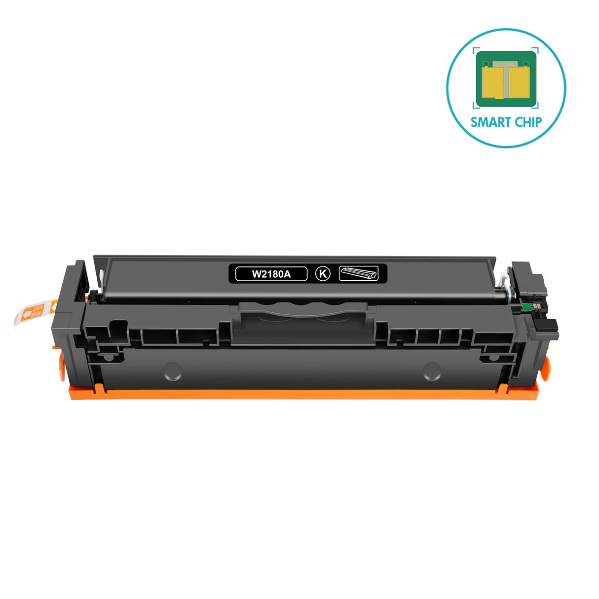 W2180A - Chip-Ready Replacement HP 218A Black Toner Cartridge Monitors Toner Level
