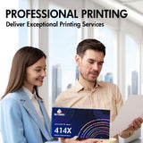 W2020X - Compatible HP 414X Black Toner Cartridge with Chip for HP Color LaserJet Pro MFP M479fdw | Tracks Toner Level