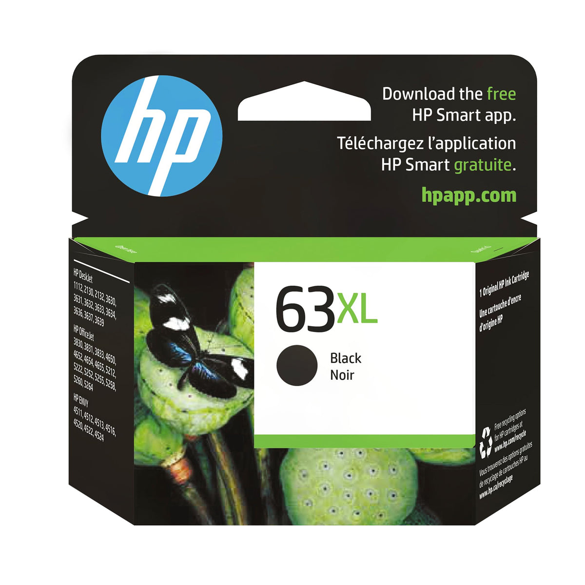Original HP 63XL Black Ink Cartridge - High Yield - F6U64AN
