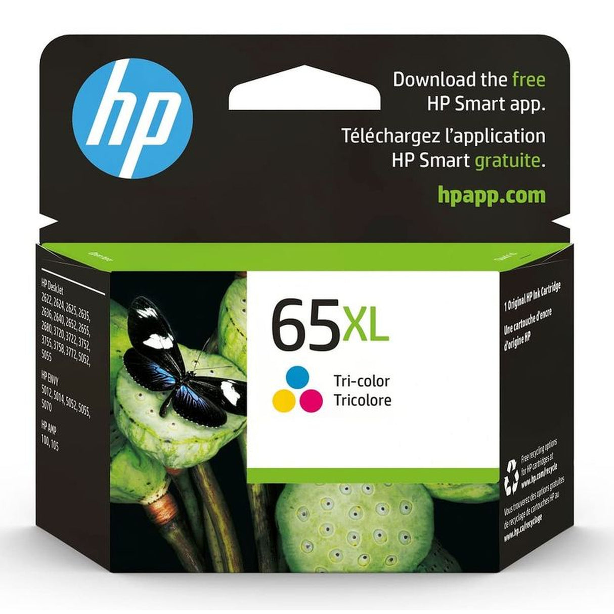 Original HP 65XL Color Ink Cartridge - High Yield - N9K03AN