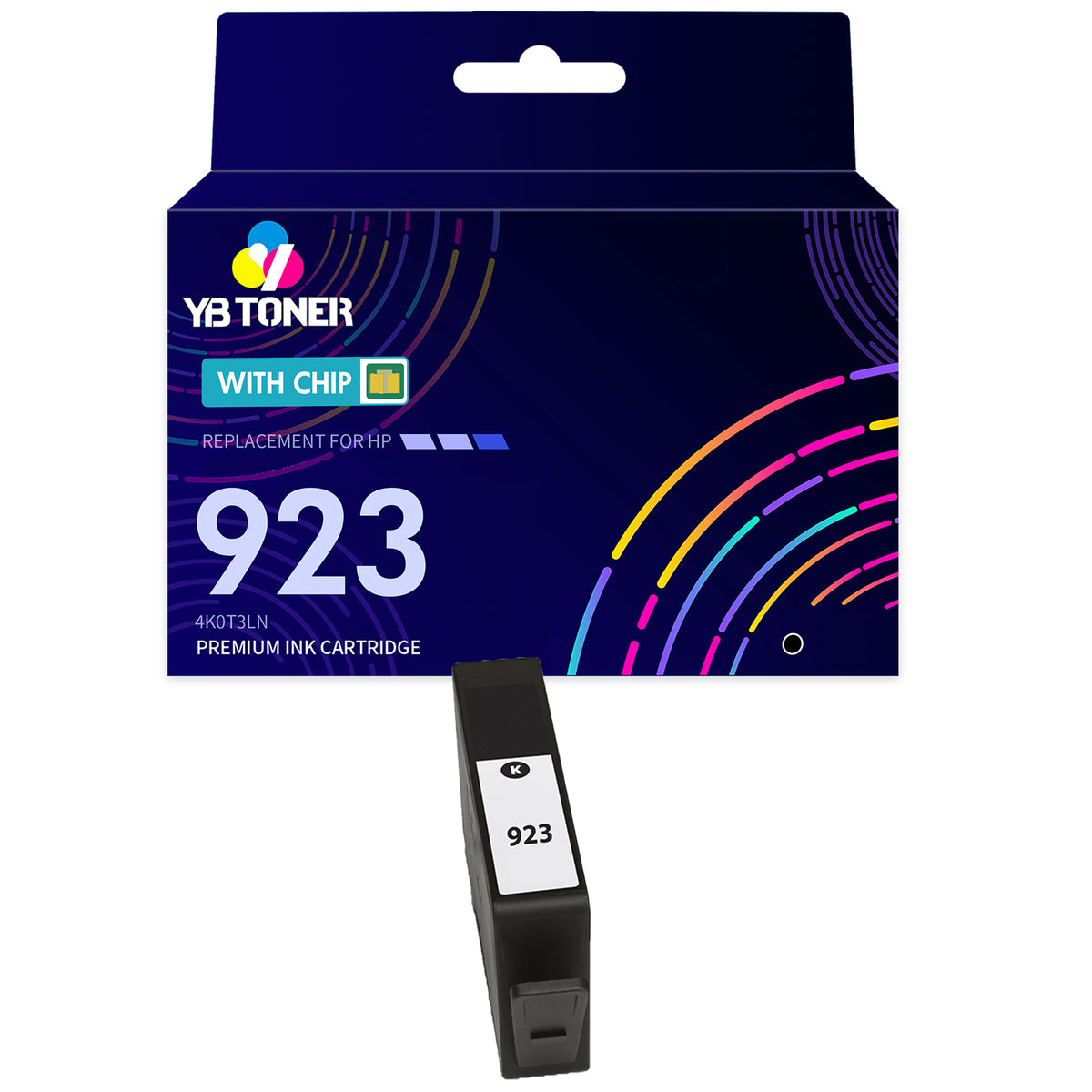 Compatible HP 923 Black Ink Cartridge – 4K0T3LN – With Chip – Standard Yield