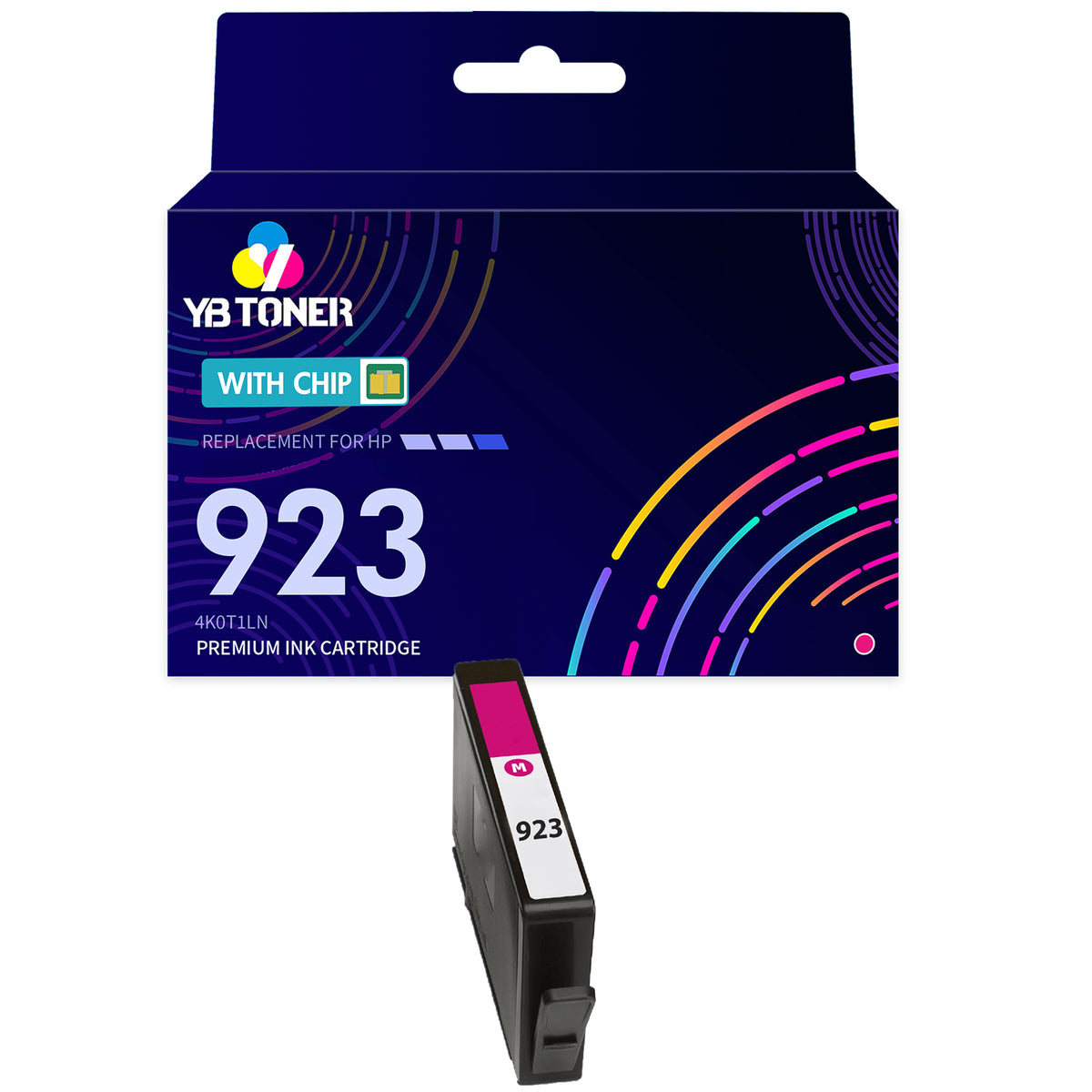 Compatible HP 923 Magenta Ink Cartridge – 4K0T1LN – With Chip – Standard Yield