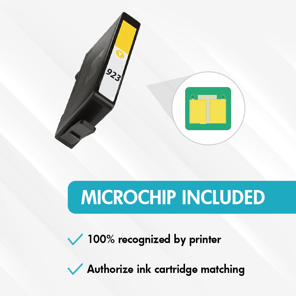 Compatible HP 923 Yellow Ink Cartridge – 4K0T2LN – With Chip – Standard Yield