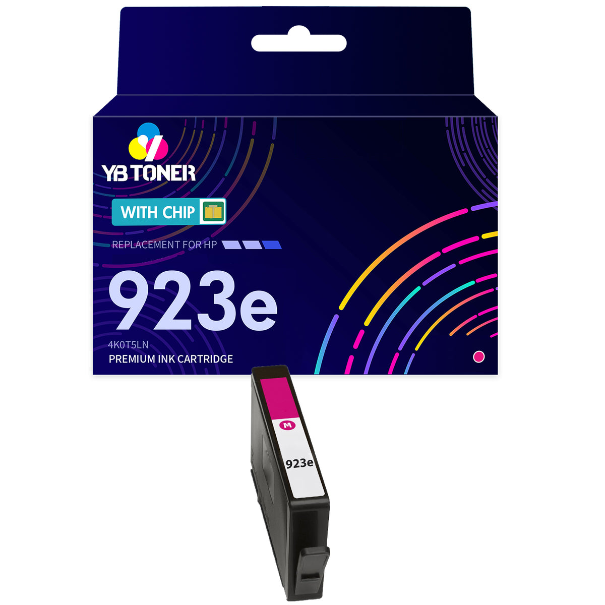 Compatible HP 923e Magenta Ink Cartridge – 4K0T5LN – With Chip – High Yield