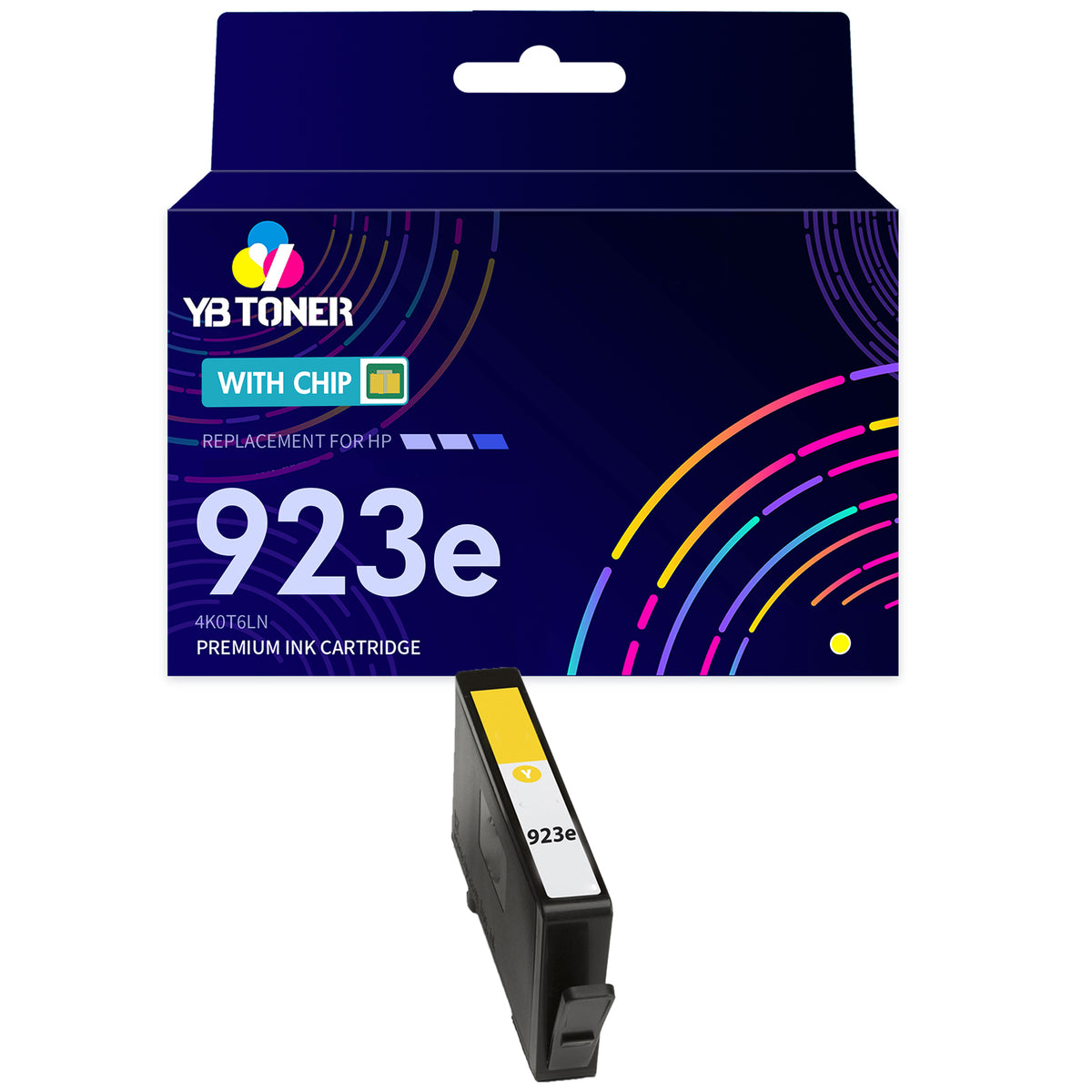 Compatible HP 923e Yellow Ink Cartridge – 4K0T6LN – With Chip – High Yield