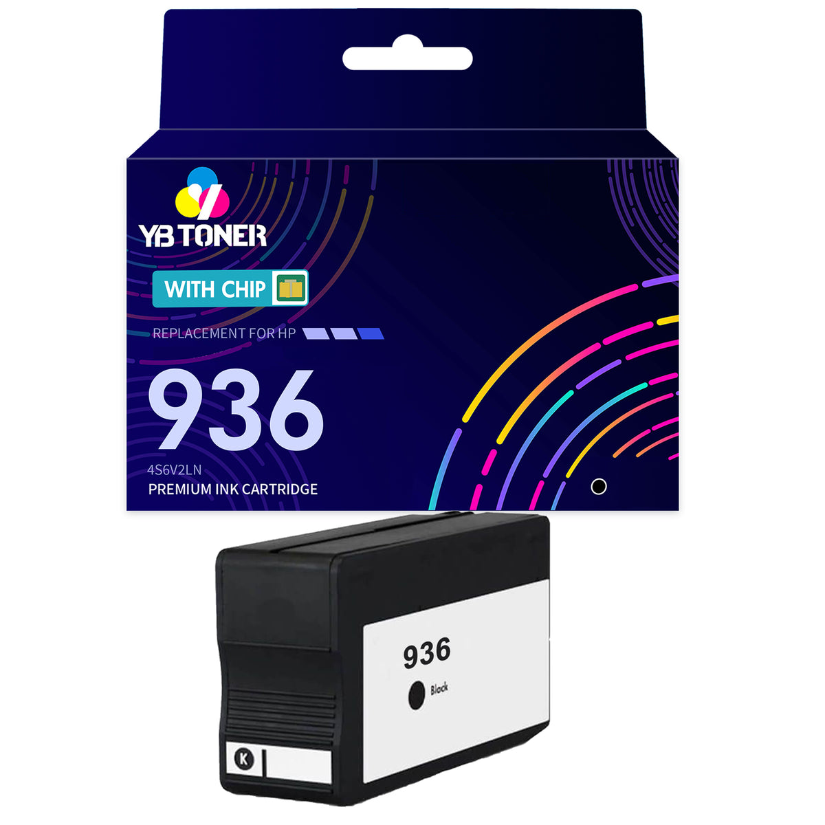 Compatible HP 936 Black Ink Cartridge – 4S6V2LN – With Chip – Standard Yield