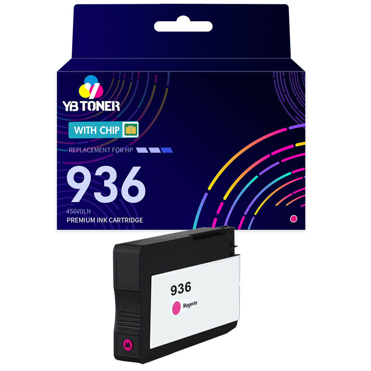 Compatible HP 936 Magenta Ink Cartridge – 4S6V0LN – With Chip – Standard Yield