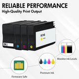 Compatible HP 936 Ink Cartridge Combo Pack - With Chip - Standard Yield