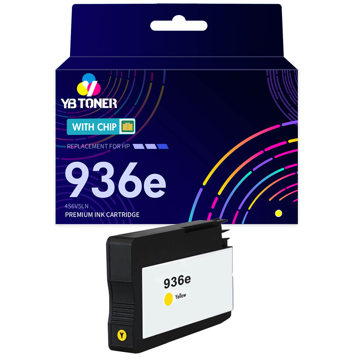 Compatible HP 936e 936XL Yellow Ink Cartridge – 4S6V5LN – With Chip – High Yield