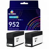HP 952 Ink Cartridge Black Replacement - With Upgraded Chip - Firmware Safe