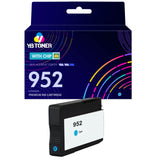 HP 952 Ink Cartridge Cyan Replacement - With Upgraded Chip - Firmware Safe
