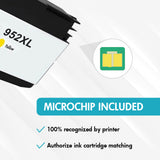 Compatible HP 952XL Yellow Ink Cartridge - High Yield - With Upgraded Chip - Firmware Safe