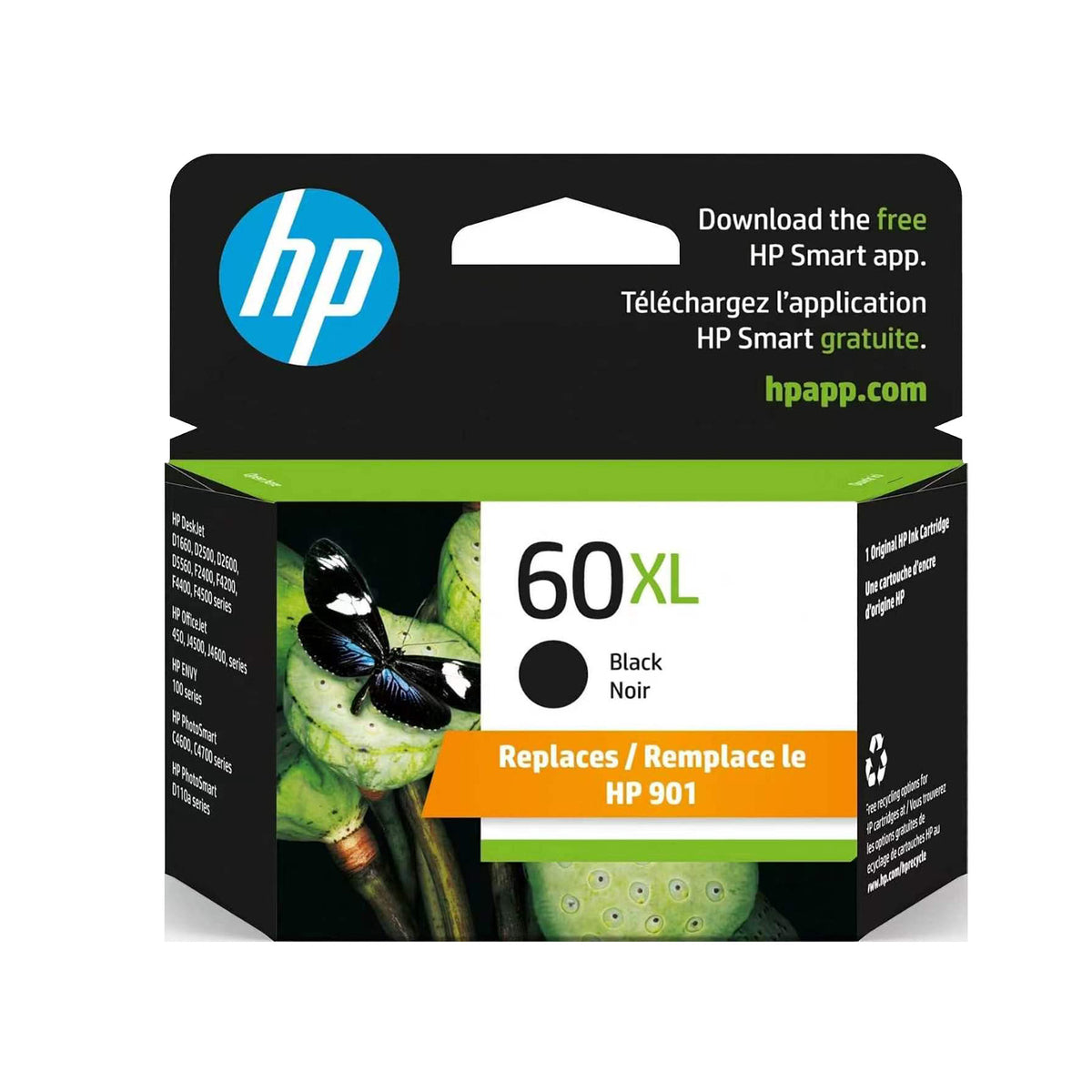 Original HP 60XL Black Ink Cartridge - High Yield - CC641WN