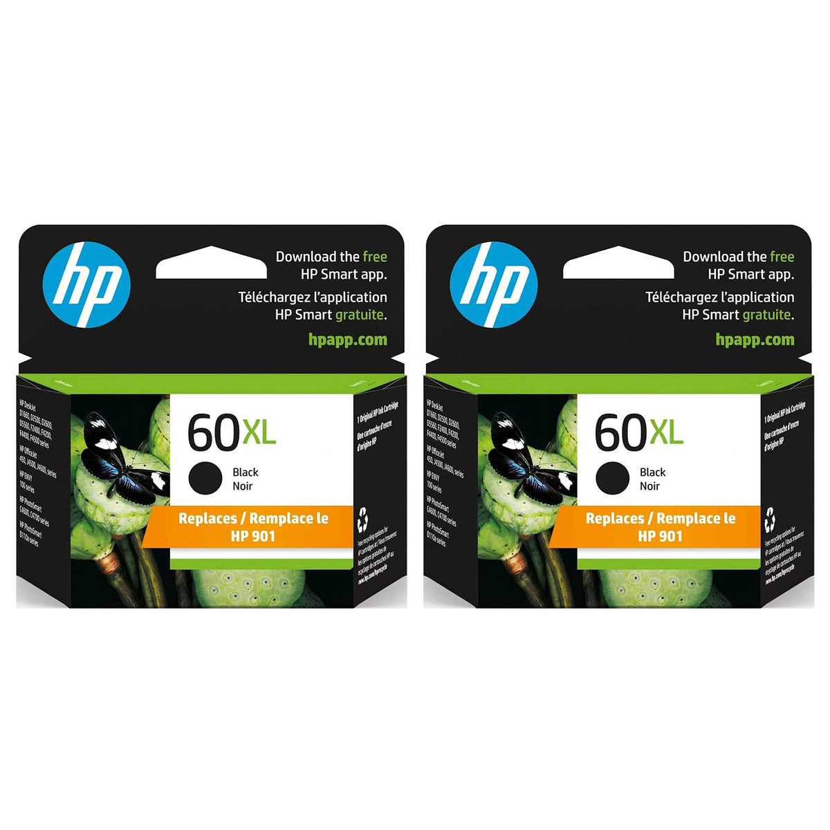 Original HP 60XL Black Ink Cartridge - High Yield - CC641WN