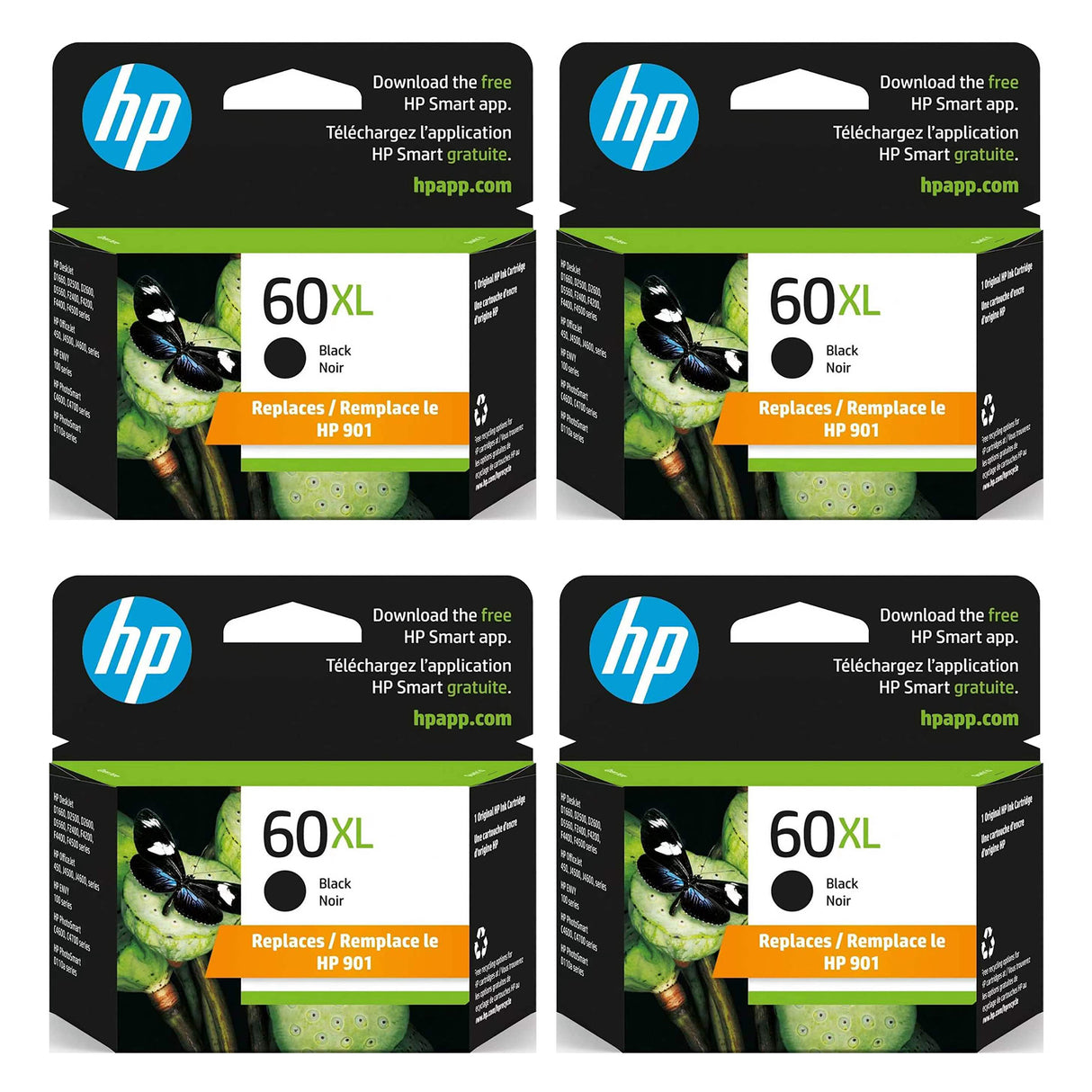 Original HP 60XL Black Ink Cartridge - High Yield - CC641WN