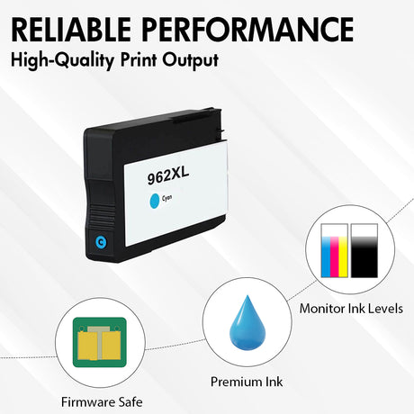 HP 962 XL Cyan Ink Cartridge