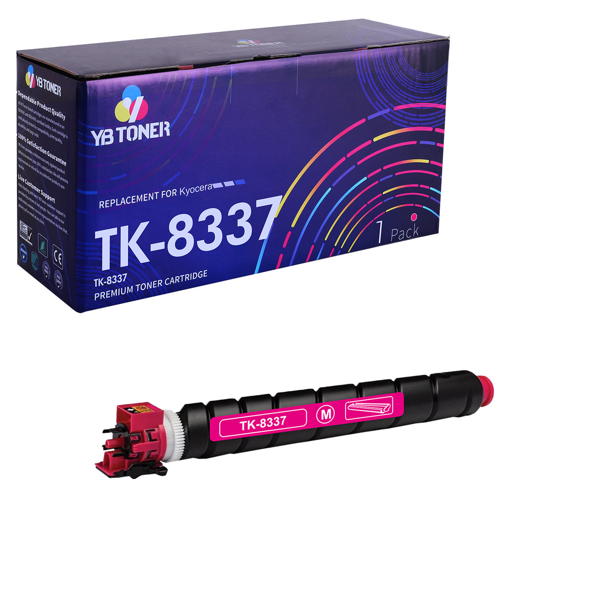 Compatible  Kyocera TK-8337 Magenta Toner Cartridge