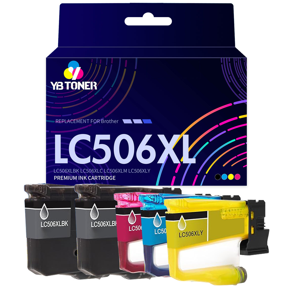 Compatible Brother LC506XL Ink Cartridge 5-Pack – High Yield