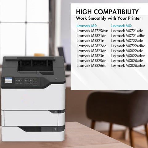 Lexmark 58D1 58D1H Black Toner Cartridge
