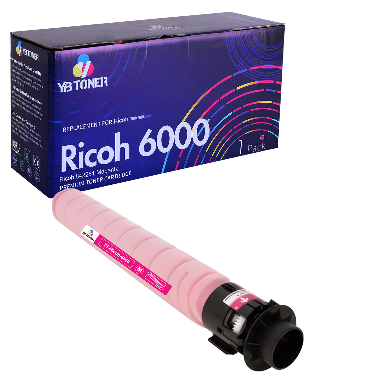 Compatible Ricoh IM C6000 Magenta Toner Cartridge