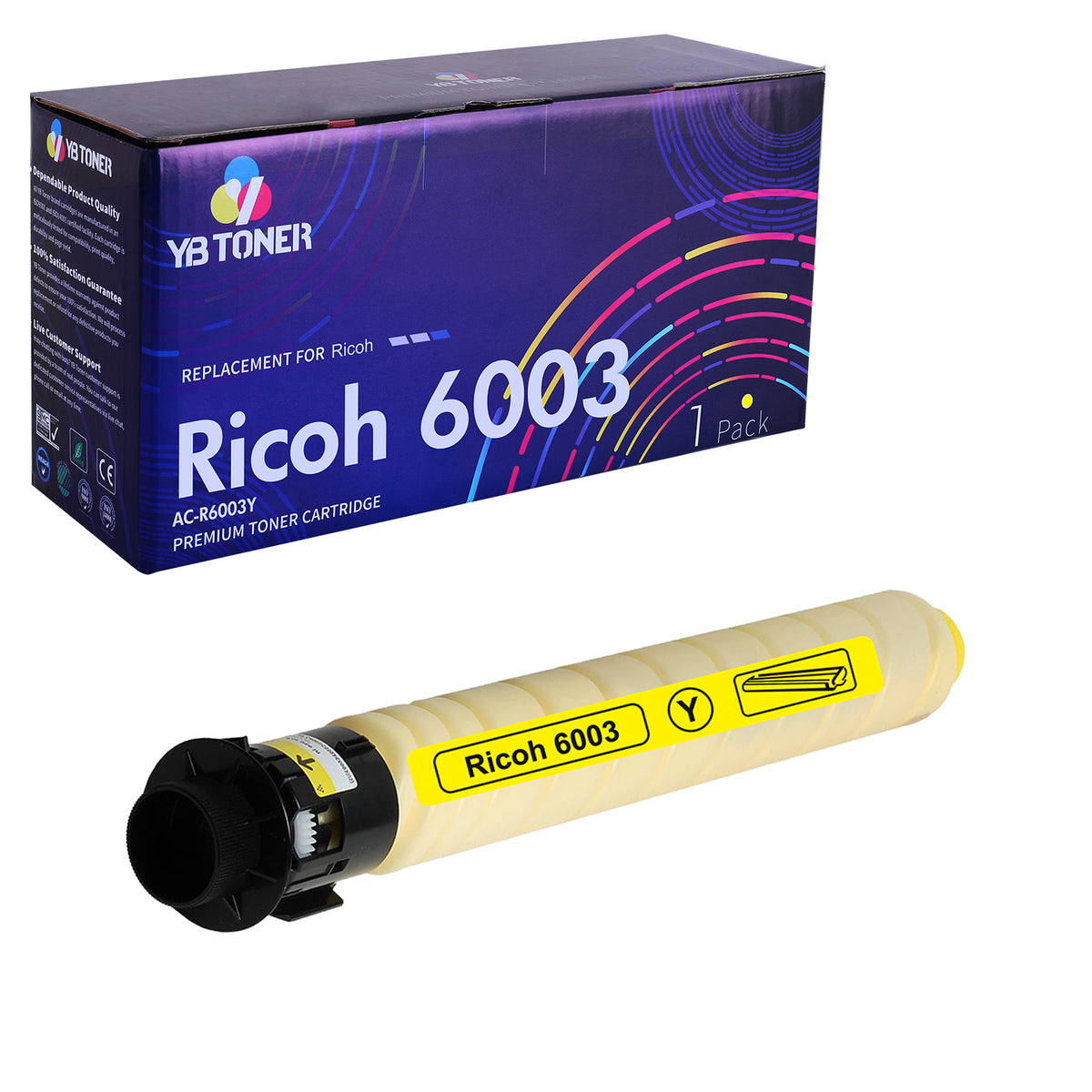 Compatible Ricoh MP C6003 Yellow Toner Cartridge