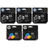 Original HP 68 Ink Cartridges Replace HP Ink 68 68e - Works Envy 6152e, 6155e, 6552e, 6555e, 6558e