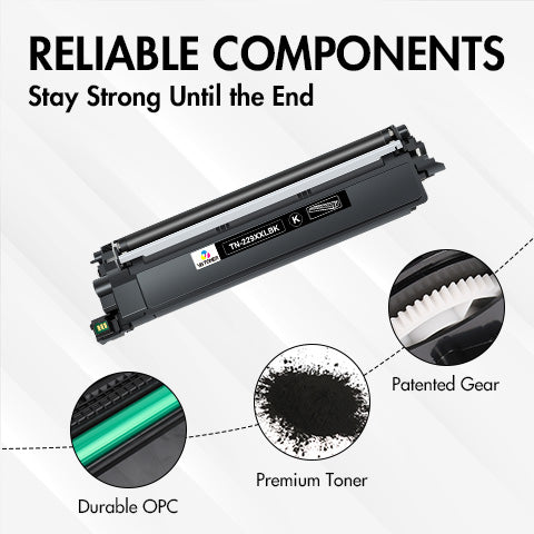 Compatible Brother TN229XXL Toner Cartridge Set | Super High Yield